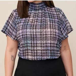 Torrid | Chiffon Mock Neck Blouse